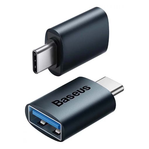 Εικόνα της Baseus Ingenuity Adapter USB-C Male to USB-A Female Blue ZJJQ000003