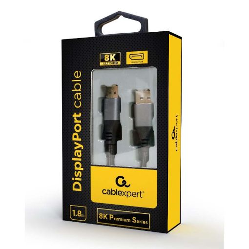 Εικόνα της Καλώδιο Cablexpert Premium DisplayPort M/M 1m Black CC-DP8K-6