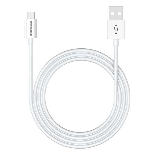 Εικόνα της Καλώδιο Riversong Lotus 08 USB to Micro USB 1.2m White CM71