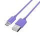 Εικόνα της Καλώδιο Riversong Lotus 08 USB to Micro USB 1.2m Purple CM71PU