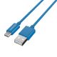Εικόνα της Καλώδιο Riversong Lotus 08 USB to Micro USB 1.2m Blue CM71BU