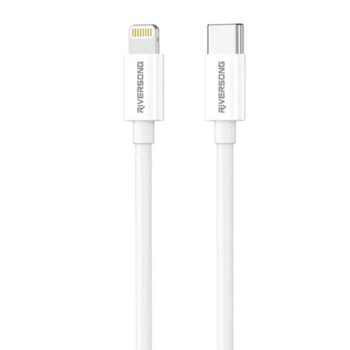 Εικόνα της Καλώδιο Riversong Lotus 08 USB-C to Lightning 1m 20W White CL76W
