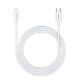Εικόνα της Καλώδιο Riversong Lotus 08 USB-C to USB-C 60W 1m White CT76W