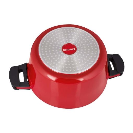 Εικόνα της Κατσαρόλα Αλουμινίου Lamart Alue 2.5Lt Red/Black LT1170