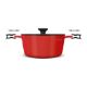 Εικόνα της Lamart Κατσαρόλα Αλουμινίου Alue 6Lt 28cm Red/Black LT1172