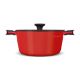Εικόνα της Lamart Κατσαρόλα Αλουμινίου Alue 6Lt 28cm Red/Black LT1172
