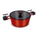 Εικόνα της Lamart Κατσαρόλα Αλουμινίου Alue 6Lt 28cm Red/Black LT1172