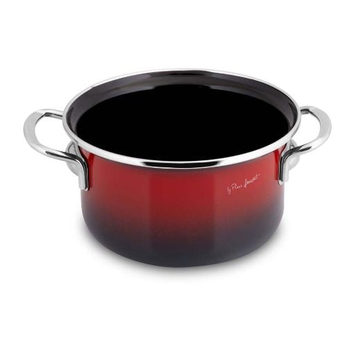 Εικόνα της Κατσαρόλα Lamart Email 1.8Lt 16cm Red/Black LT1180