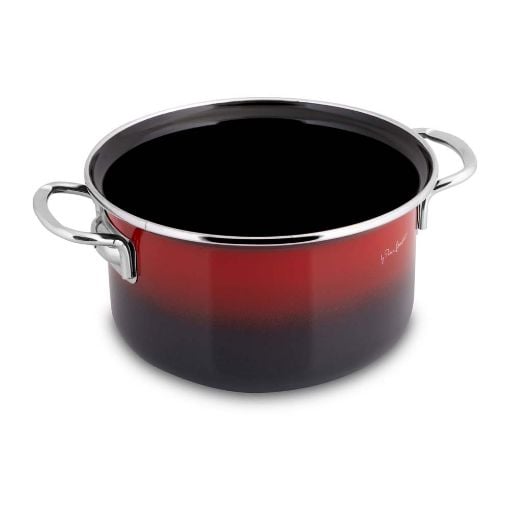 Εικόνα της Κατσαρόλα Lamark Email 2.4Lt 18cm Red/Black LT1181