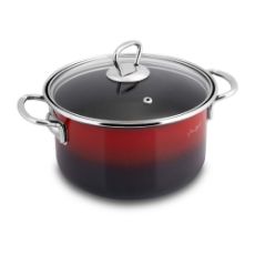 Εικόνα της Κατσαρόλα Lamark Email 2.4Lt 18cm Red/Black LT1181