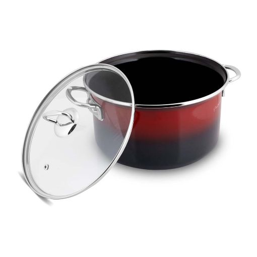 Εικόνα της Κατσαρόλα Lamart Email 3.2Lt 20cm Red/Black LT1182