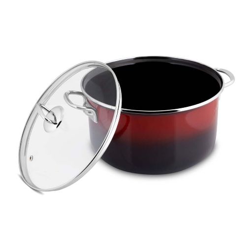 Εικόνα της Κατσαρόλα Lamart Email 5.5Lt 24cm Red/Black LT1184