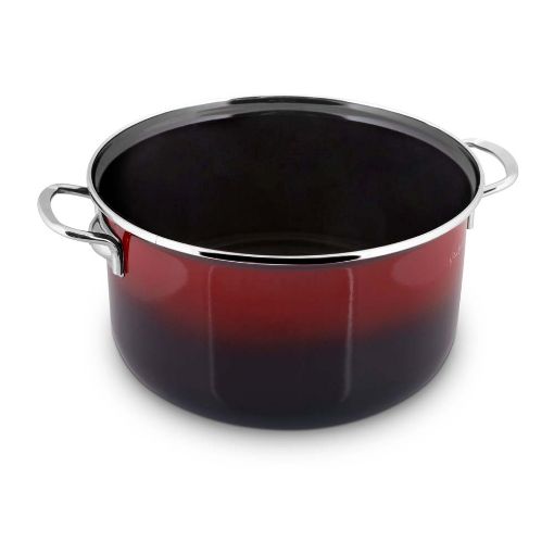 Εικόνα της Κατσαρόλα Lamart Email 5.5Lt 24cm Red/Black LT1184