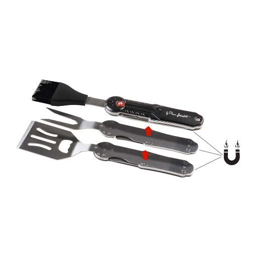 Εικόνα της Lamart Σετ Εργαλείων Ψησίματος 5-In-1 BBQ Black/Silver LT5038