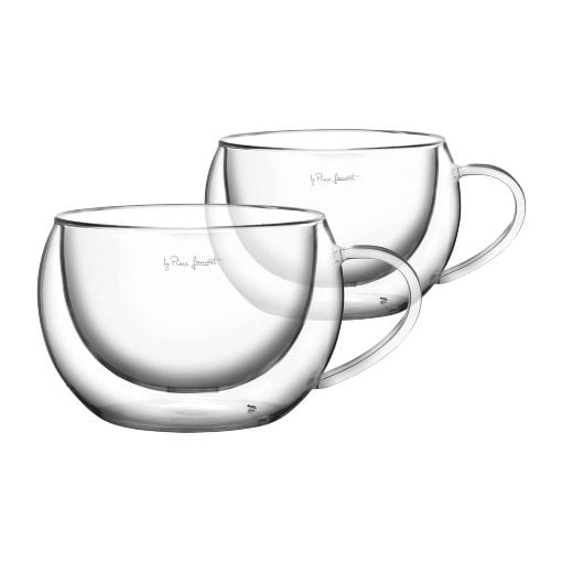 Εικόνα της Σετ Γυάλινα Ποτήρια Cappuccino Lamart Vaso 270ml Clear 2 τμχ LT9012