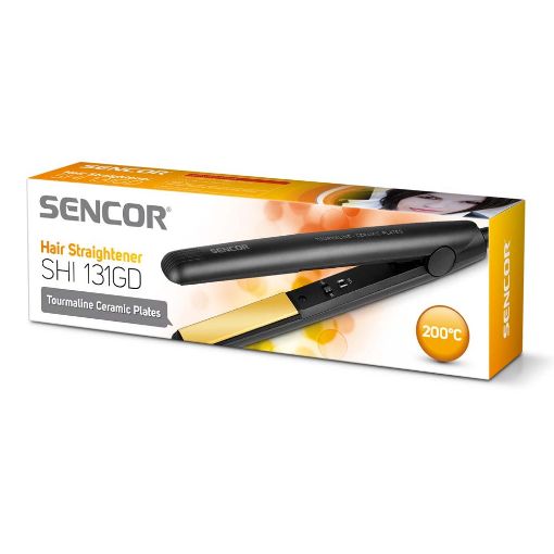 Εικόνα της Ισιωτικό Ψαλίδι Μαλλιών Sencor SHI 131GD με Κεραμικές Πλάκες 40W Black