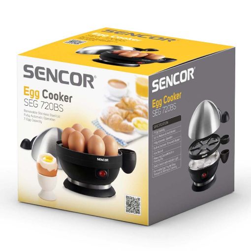 Εικόνα της Βραστήρας Αυγών Sencor SEG 720BS 7 Θέσεων 380W Black/Silver