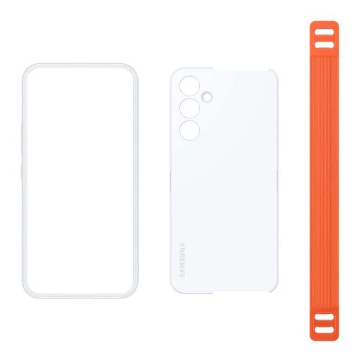 Εικόνα της Θήκη Samsung Galaxy A54 5G Haze Grip White/Orange EF-XA546CWEGWW
