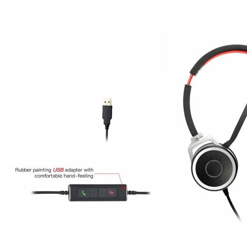 Εικόνα της Headset Vbet VTX208 UC Mono USB-A / 3.5mm Jack Black