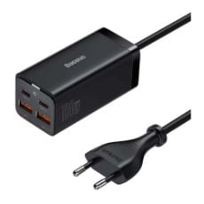 Εικόνα της Φορτιστής Baseus Quick Charger GaN3 Pro Dual USB-A & Dual USB-C 100W Black CCGP000101