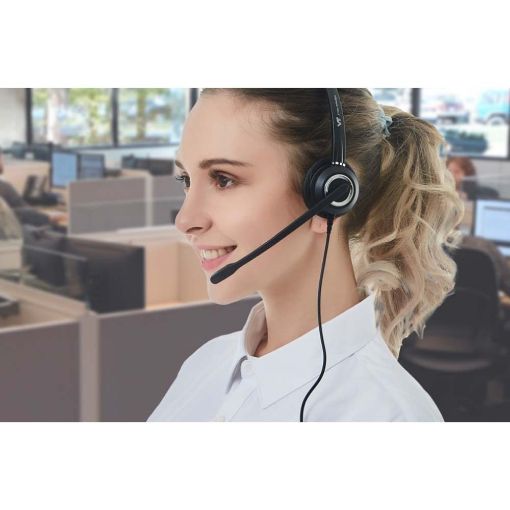 Εικόνα της Headset VBet VT6200UNC Mono Quick Disconnect Wired HD Black