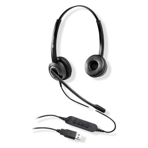 Εικόνα της Headset VBet VT6200UNC Duo Quick Disconnect Wired HD Black