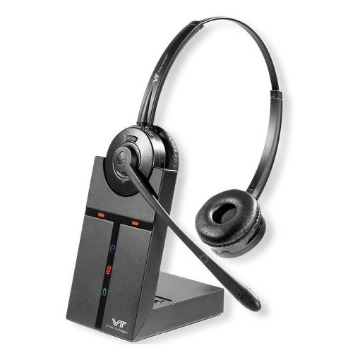 Εικόνα της Headset Vbet VT9000 Dect Duo Wireless Black