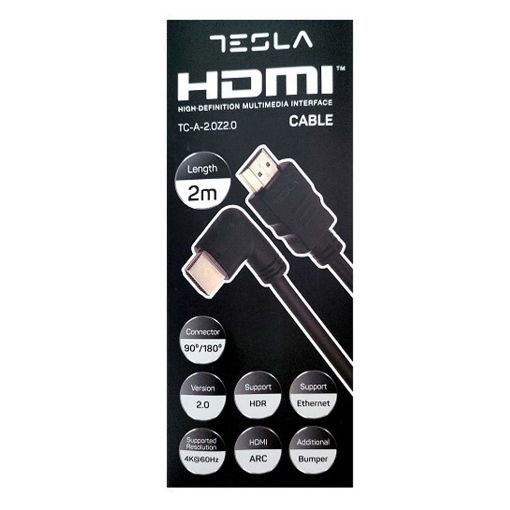 Εικόνα της Καλώδιο Tesla HDMI male to HDMI male 4K 2m Black TC-A-2.0Z2.0
