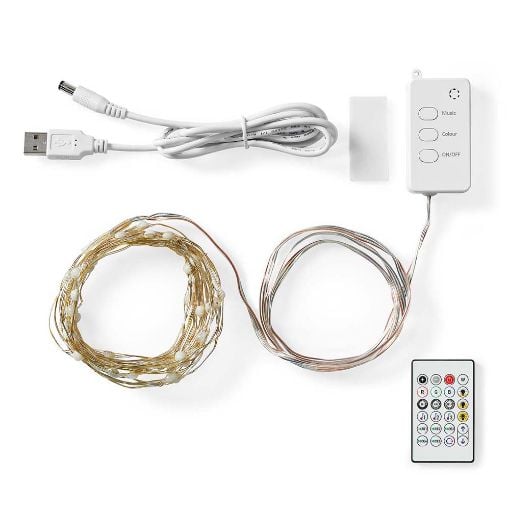 Εικόνα της Nedis SmartLife LED Strip RGB Wi-Fi 2700-6500K 400lm 5m WIFILX51RGB
