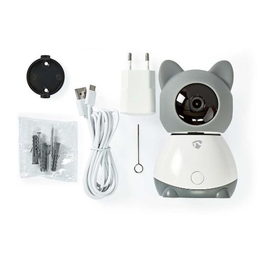 Εικόνα της Indoor IP Camera Nedis SmartLife 1080p Wireless Pan Tilt White/Grey WIFICI30CGY