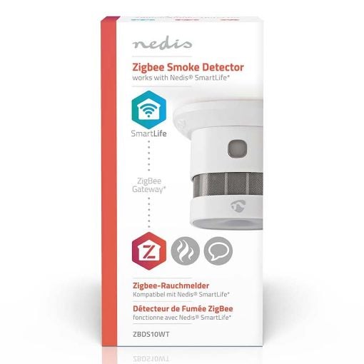 Εικόνα της Ανιχνευτής Καπνού Nedis SmartLife Zigbee 85dB White ZBDS10WT