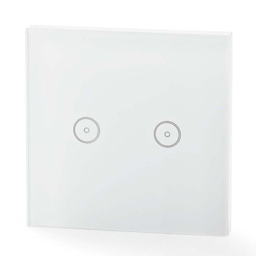 Εικόνα της Smart Χωνευτός Διακόπτης Nedis SmartLife Wi-Fi με Δύο Πλήκτρα Αφής White WIFIWS20WT