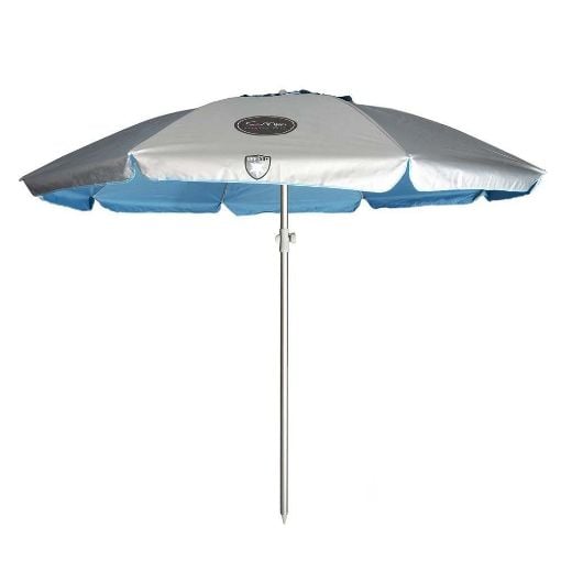 Εικόνα της Ομπρέλα Θαλάσσης Campo Ascot 220 Διαμέτρου 180cm Silver/Blue 6004150