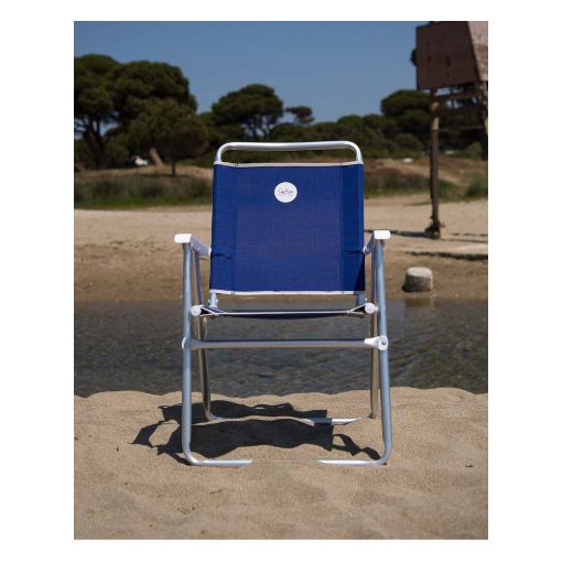 Εικόνα της Καρέκλα Παραλίας Campo Beach 5 Aναδιπλούμενη Αλουμινίου Blue 6005080