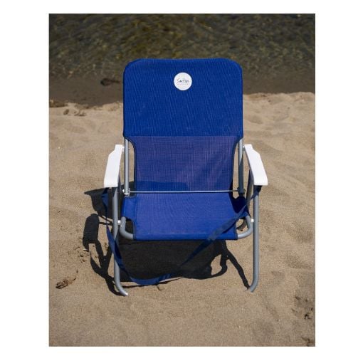 Εικόνα της Καρέκλα Παραλίας Campo Beach 1 Aναδιπλούμενη Αλουμινίου Blue 6005040