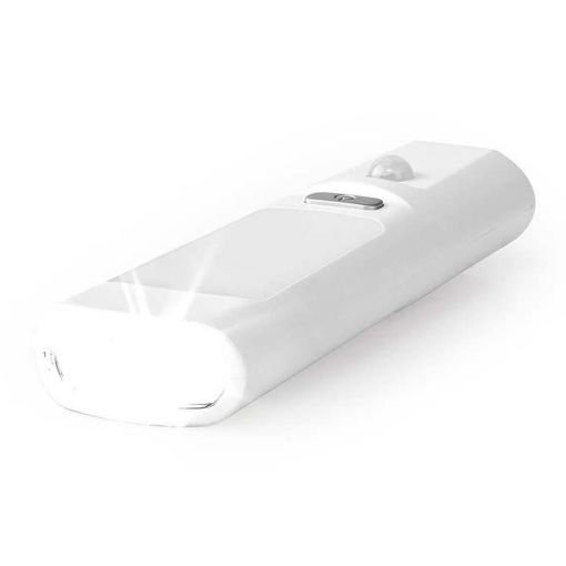 Εικόνα της Επαναφορτιζόμενο Φωτιστικό/Φακός Νυκτός LED Nedis με Αισθητήρα Ημέρας/Νυκτός Λευκό LNLGTRHWT