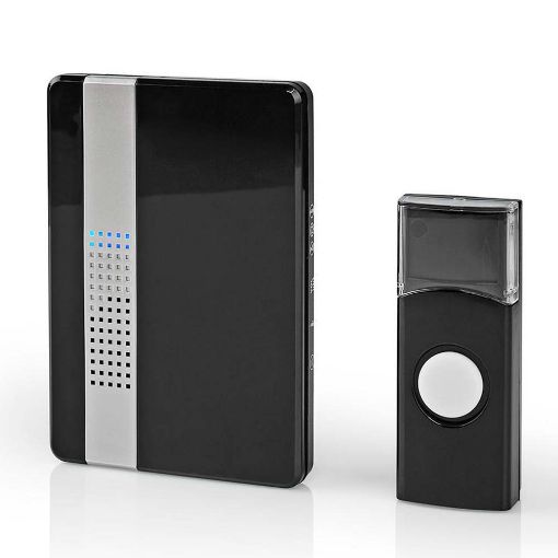 Εικόνα της Wireless Battery Doorbell Set Nedis Black DOORB223CBK
