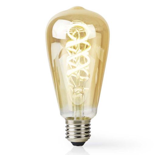 Εικόνα της Nedis Smart Λάμπα LED E27 WiFi Filament 1800-6500K 360lm 4.9W WIFILRT10ST64