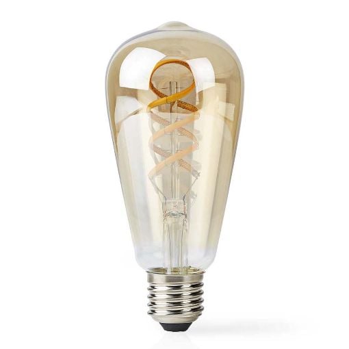 Εικόνα της Nedis Smart Λάμπα LED E27 WiFi Filament 1800-6500K 360lm 4.9W WIFILRT10ST64