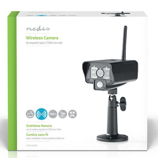 Εικόνα της Additional Camera Nedis VGA Wireless 2.4GHz Black CSWL1C20CBK