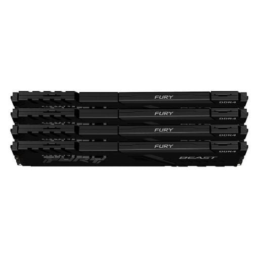 Εικόνα της Ram Kingston Fury Beast 128GB (4 x 32GB) DDR4-3600MHz CL18 Black KF436C18BBK4/128