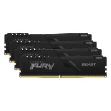 Εικόνα της Ram Kingston Fury Beast 128GB (4 x 32GB) DDR4-3600MHz CL18 Black KF436C18BBK4/128