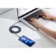 Εικόνα της Καλώδιο Baseus Crystal Shine USB-C to Lightning Braided 20W 2m Black CAJY000301