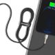 Εικόνα της Καλώδιο Baseus Cafule USB-A to Lightning 2.4A 1m Black/Silver CALJK-A01