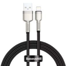 Εικόνα της Καλώδιο Baseus Cafule USB-A to Lightning 2.4A 1m Black/Silver CALJK-A01