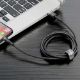 Εικόνα της Καλώδιο Baseus Cafule USB to Lightning 0.5m Black/Gray CALKLF-AG1