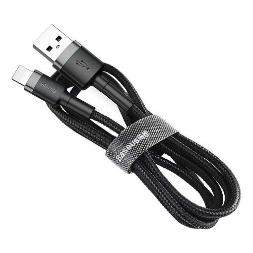 Εικόνα της Καλώδιο Baseus Cafule USB to Lightning 0.5m Black/Gray CALKLF-AG1