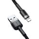 Εικόνα της Καλώδιο Baseus Cafule USB to Lightning 0.5m Black/Gray CALKLF-AG1