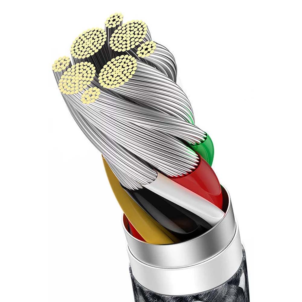 Cavo Baseus Type-C Dynamic Series 100W, 2 Metri – Ricarica Veloce E Dati, Colore Grigio (CALD000716) - 5