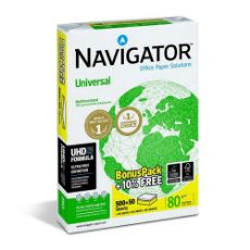 Εικόνα της Χαρτί Εκτύπωσης Navigator Bonus Pack A4 80gr 500+50 Φύλλα 330962P (1 Δεσμίδα)